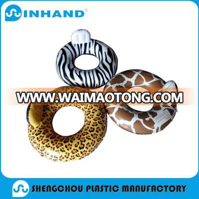 Fatory manufacturer Leopard Zebra pattern Giraffe pattern Swimming ring inflatable float rings