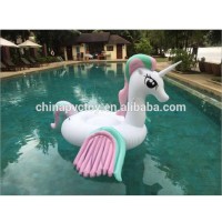 pvc giant inflatable colored pegasus unicorn float,Rainbow color ecofriendly pool float,inflatable unicorn floating mattress