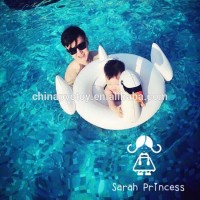 pvc cute inflatable product baby seat safely float/inflatable swan neck baby seat swimming ring float