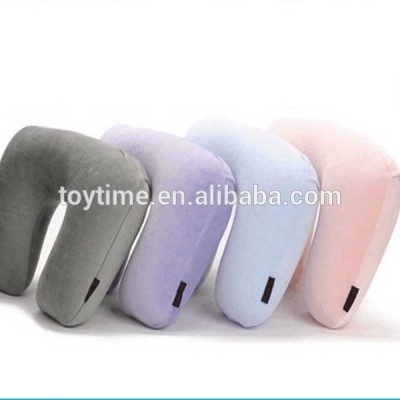 ASTM,EN71-1-2-3 Approved Eco-friendly Customized PVC Inflatable Travel Neck Rest Pillow