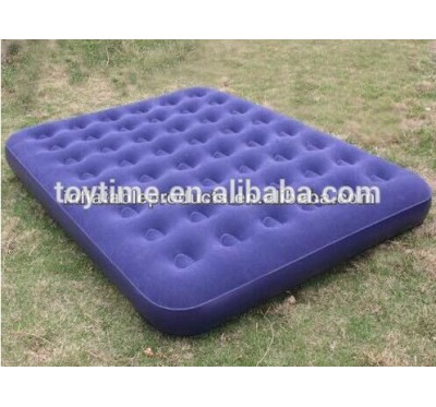 Modern design inflatable airbed mattress folding plush camping travel bed